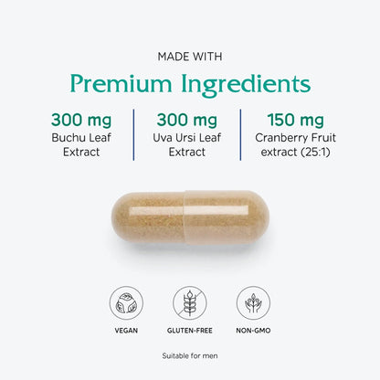 Vitanica Cranstat Extra, Urinary Tract Support, Vegan, 60 Capsules - dailyvitalstore