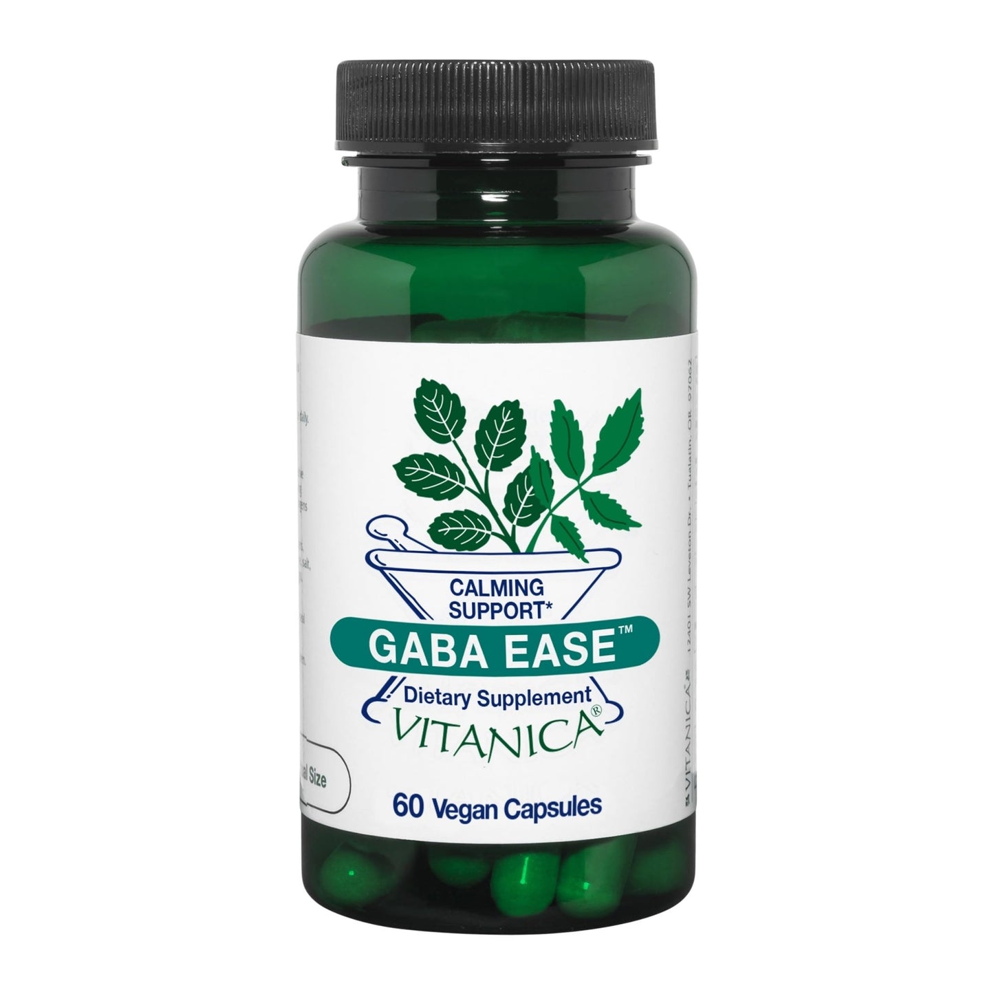 Vitanica, GABA Ease, Calming Support, Vegan, 60 Capsules - dailyvitalstore