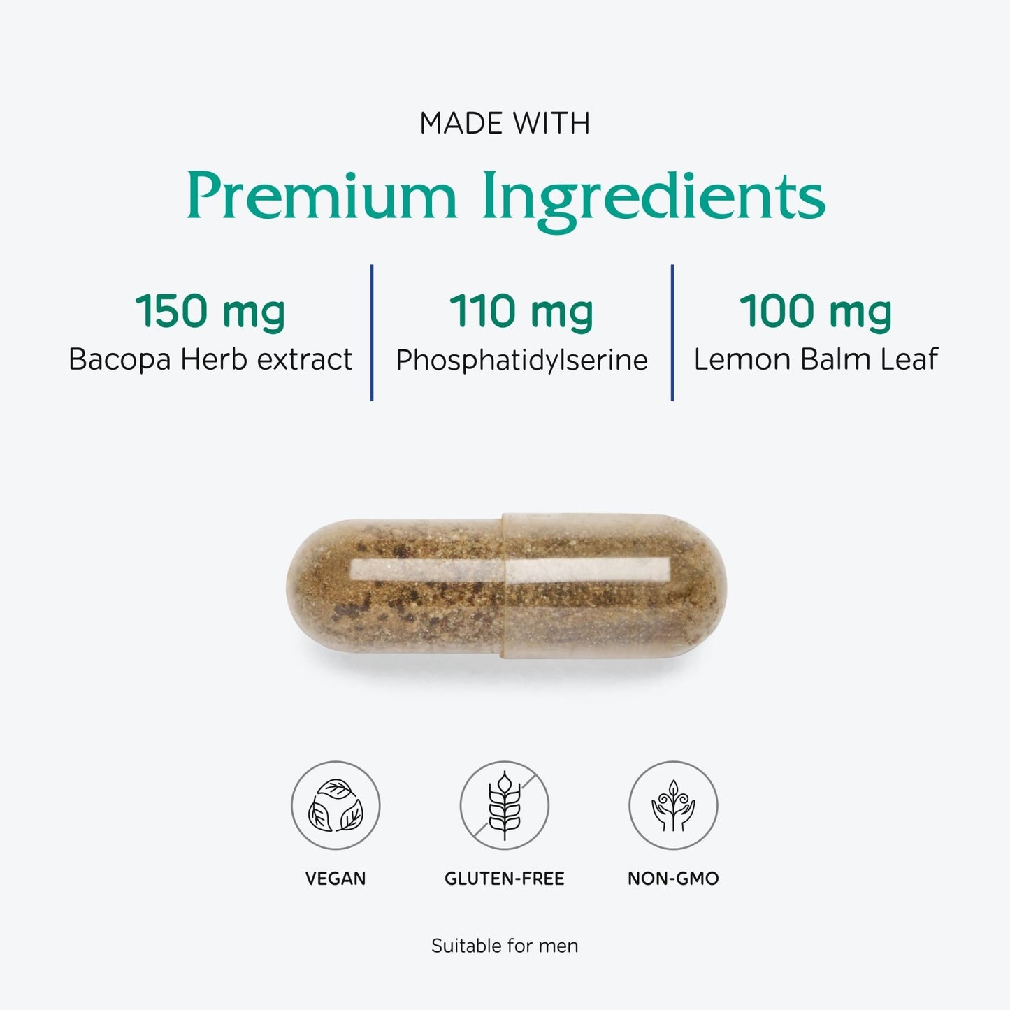 Vitanica MindBlend, Brain Support, Vegan, 60 Capsules - dailyvitalstore