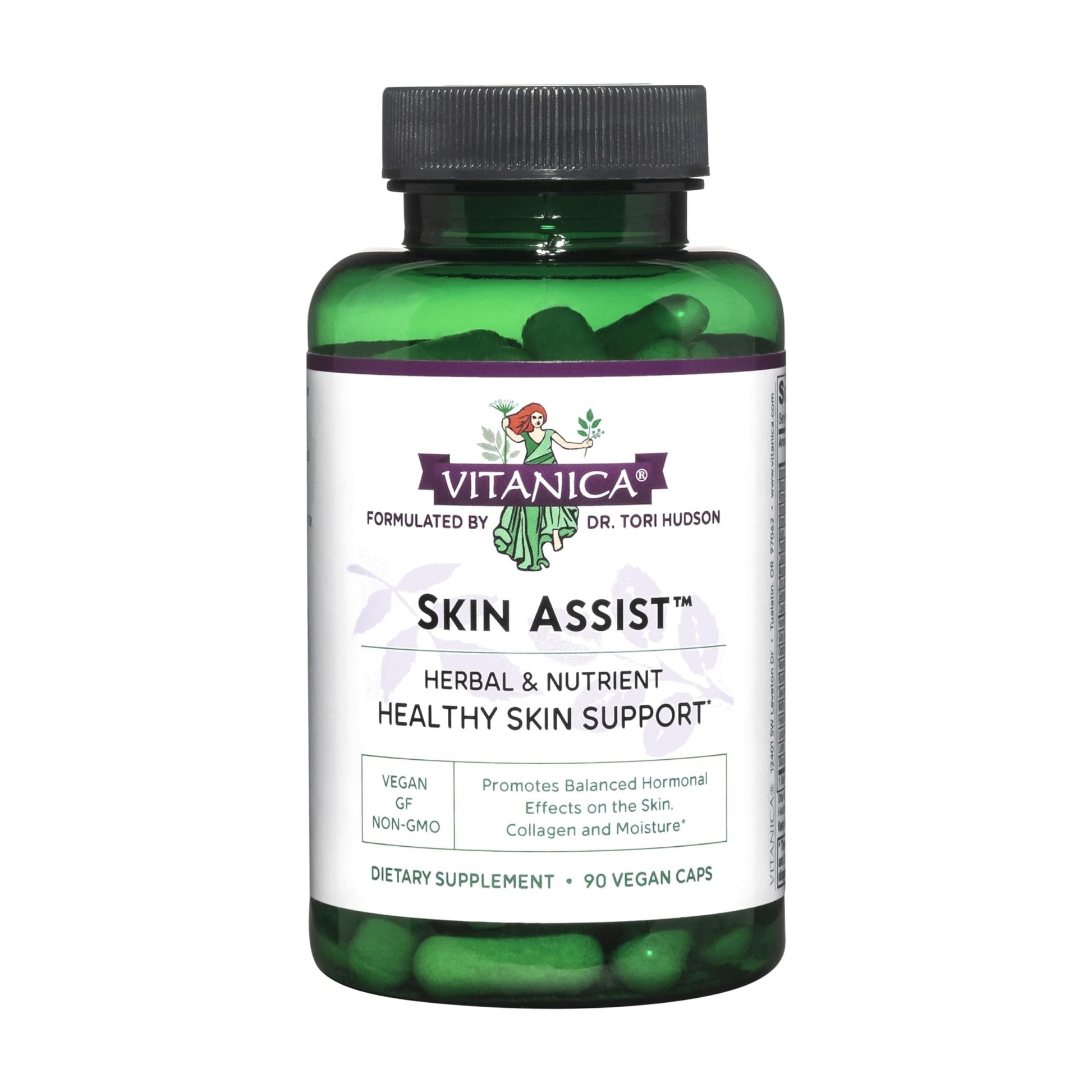 Vitanica, Skin Assist, Skin Support, Vegan, 90 Capsules - dailyvitalstore