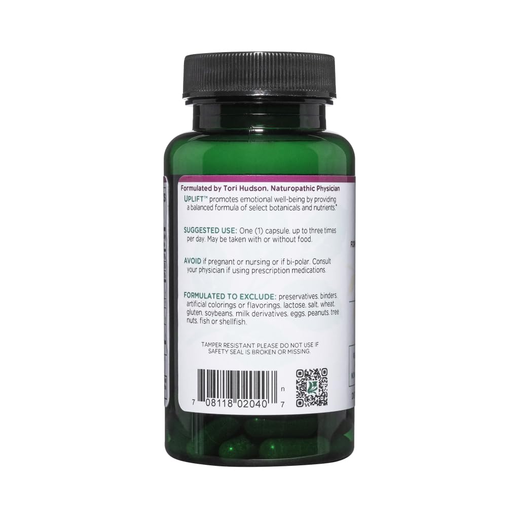 Vitanica Uplift, Mood and Emotional Support, Vegan, 60 Capsules - dailyvitalstore