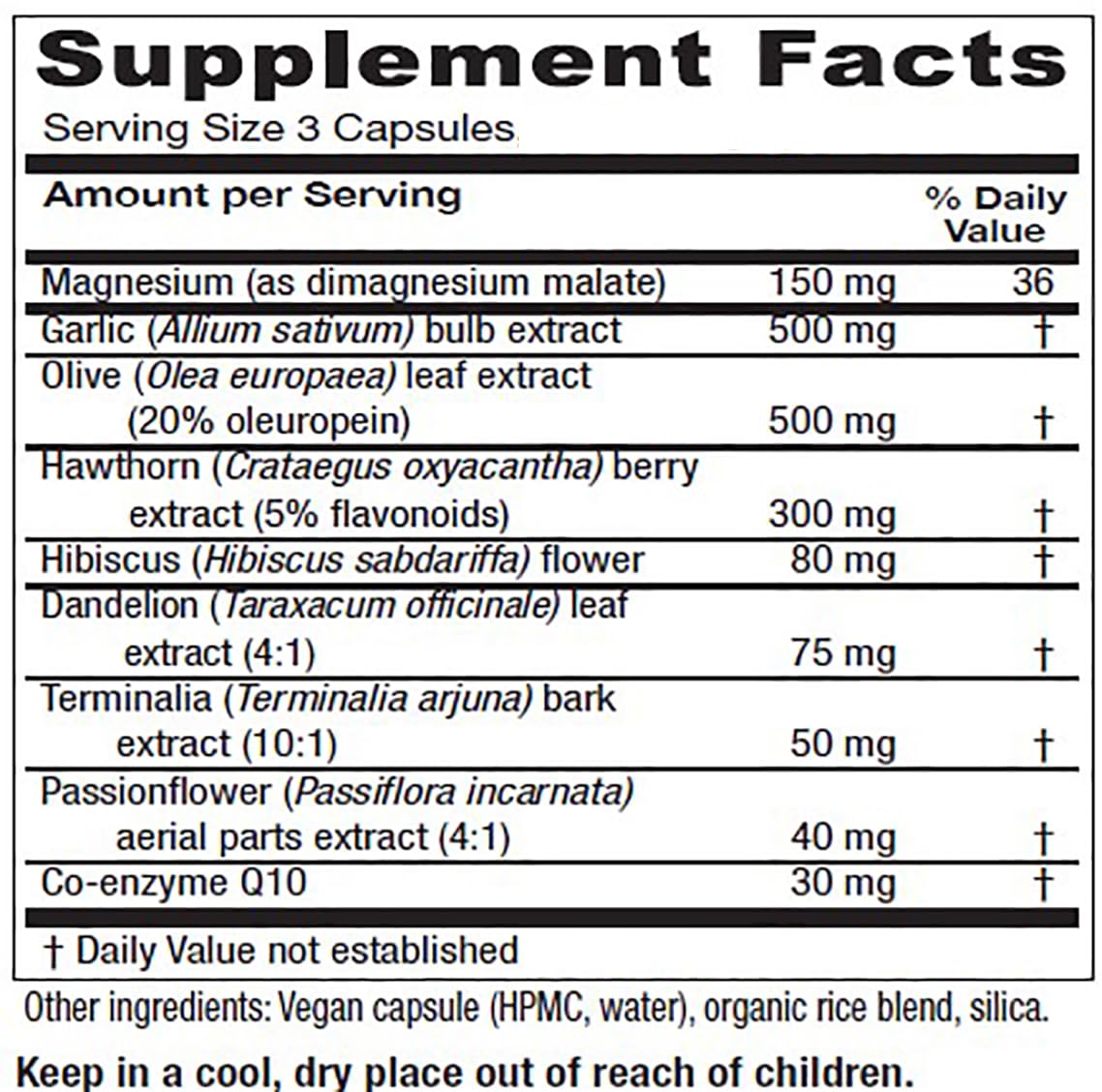 Vitanica VasoBlend - Heart Health Supplement with Folic Acid, Magnesium, CoQ10 & Terminalia Arjuna Bark - Heart Health Supplement - Consumer Line - 90 Vegan Caps - dailyvitalstore