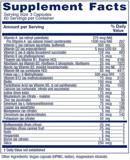 Vitanica Women's Symmetry, High Potency Daily Multivitamin, Vegan/Vegetarian, 180 Capsules - dailyvitalstore