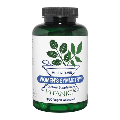Vitanica Women's Symmetry, High Potency Daily Multivitamin, Vegan/Vegetarian, 180 Capsules - dailyvitalstore