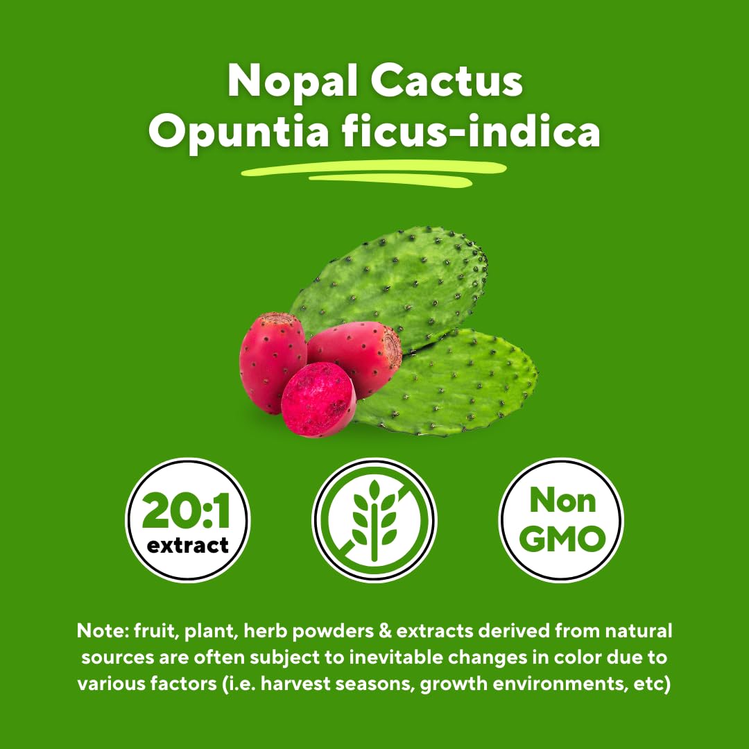 Vitapia Nopal Cactus Extract for Antioxidant, Skin, Metabolism, Wellness, Heart Health Support - 120 Veggie Capsules - Non GMO, Gluten Free Supplement - dailyvitalstore