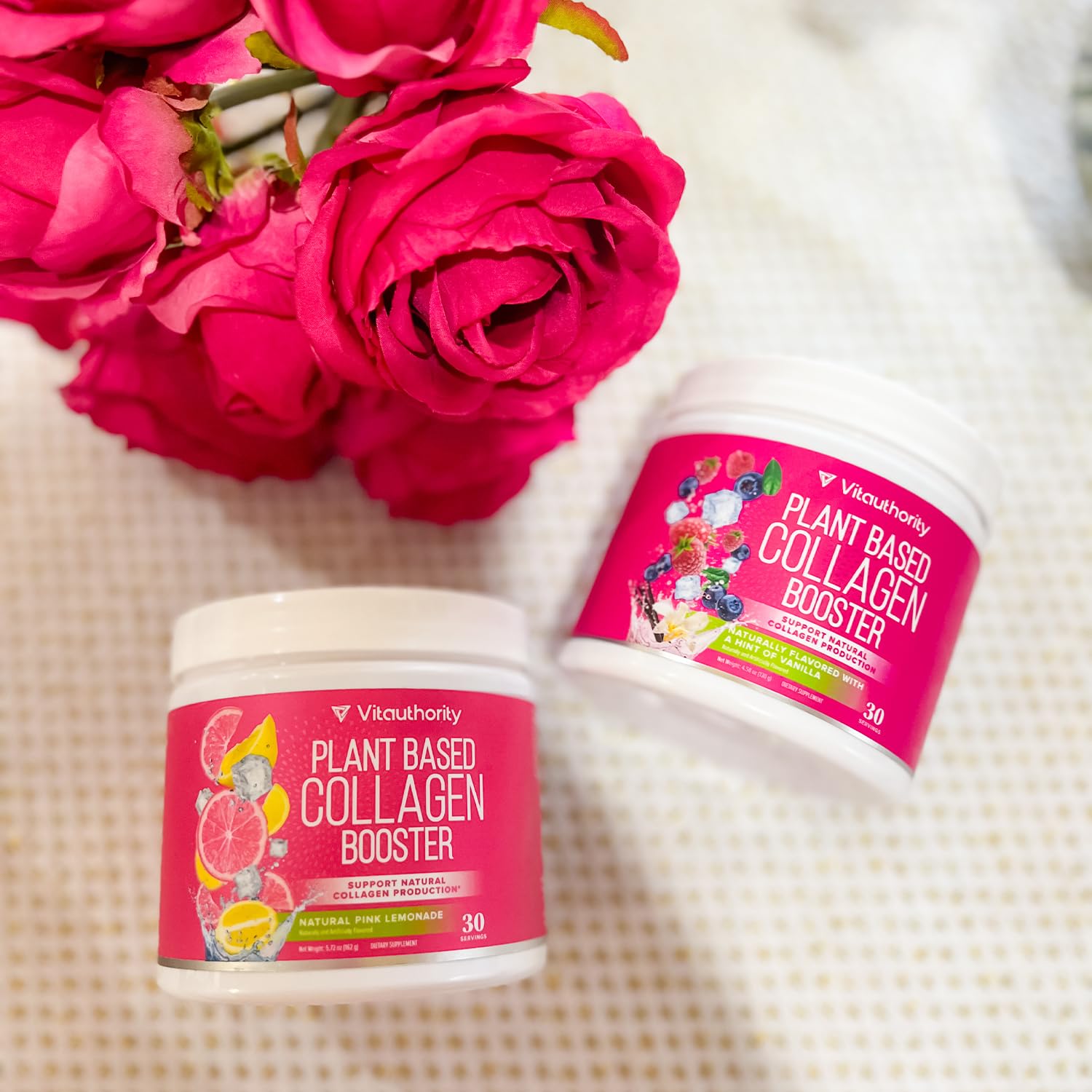 Vitauthority Vegan Collagen Powder for Women - Plant Based Collagen Supplement for Women with Proprietary Vegan Hair Skin and Nails Vitamins - dailyvitalstore