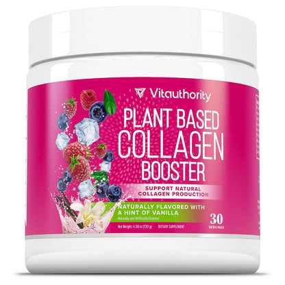 Vitauthority Vegan Collagen Powder for Women - Plant Based Collagen Supplement for Women with Proprietary Vegan Hair Skin and Nails Vitamins - dailyvitalstore