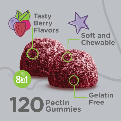 Viteey Kids Multivitamin Gummies with Probiotics - 8-1 Kids Vitamins for Immune Health Support with Vitamin C, D3, B12, B6 - dailyvitalstore