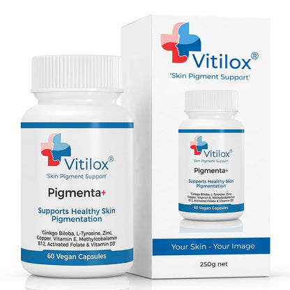 Vitilox Pigmenta+ Advanced, Skin Tone Support Supplement – 60 Tablets | 2 Months | Natural Vitiligo Skin Pigmentation Support | Reduce White Body Spots - dailyvitalstore