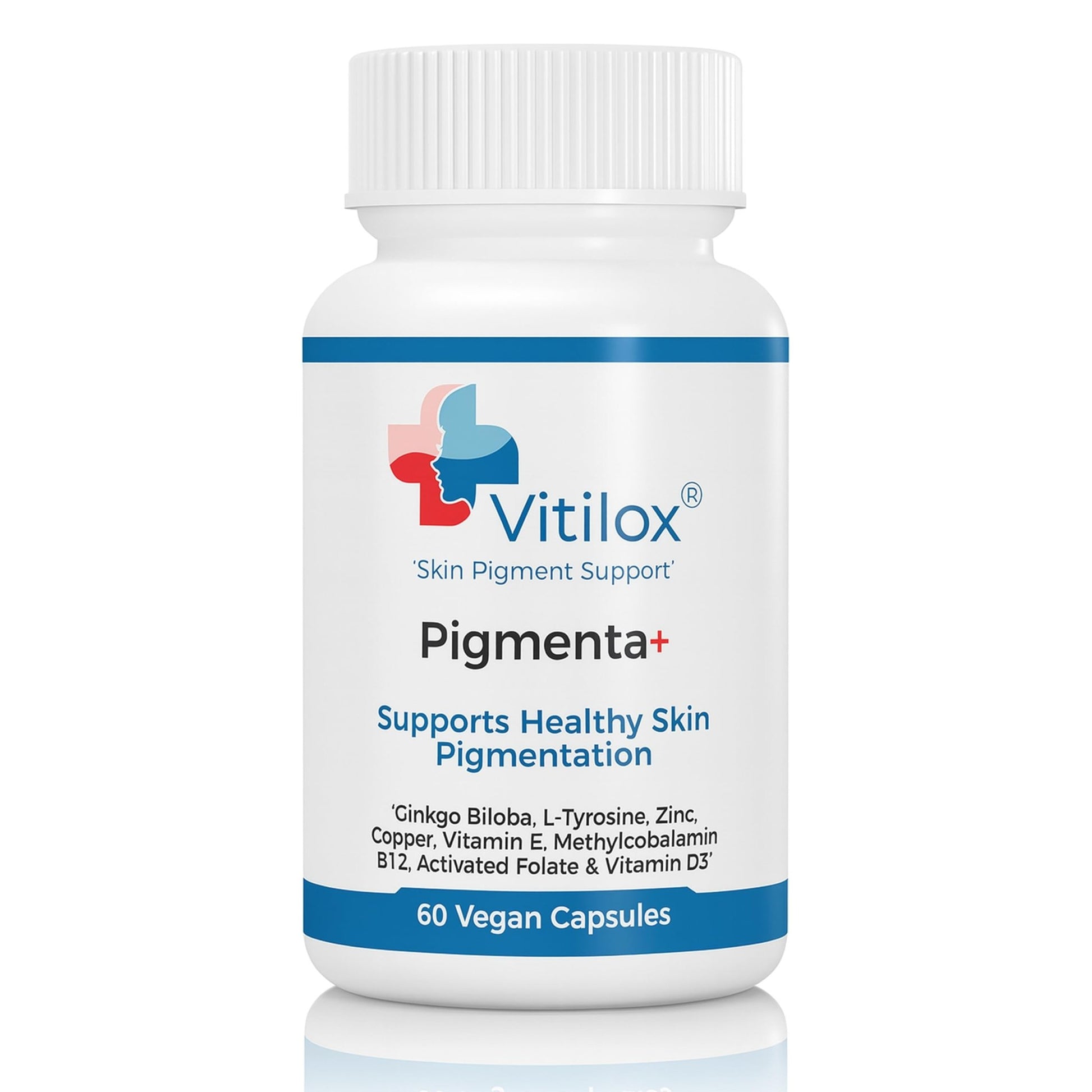 Vitilox Pigmenta+ Advanced, Skin Tone Support Supplement – 60 Tablets | 2 Months | Natural Vitiligo Skin Pigmentation Support | Reduce White Body Spots - dailyvitalstore