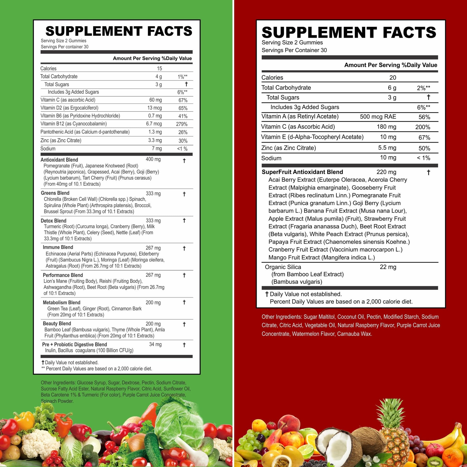VITINITY Made with Real Fruit-Real Veggie Gummies-Superfood Vegetable Vitamin Supplement for Women,Men,Kids-Blend of Fruit and Greens for Daily Health.Fruits and Vegetables Supplements (30-Day Supply) - dailyvitalstore