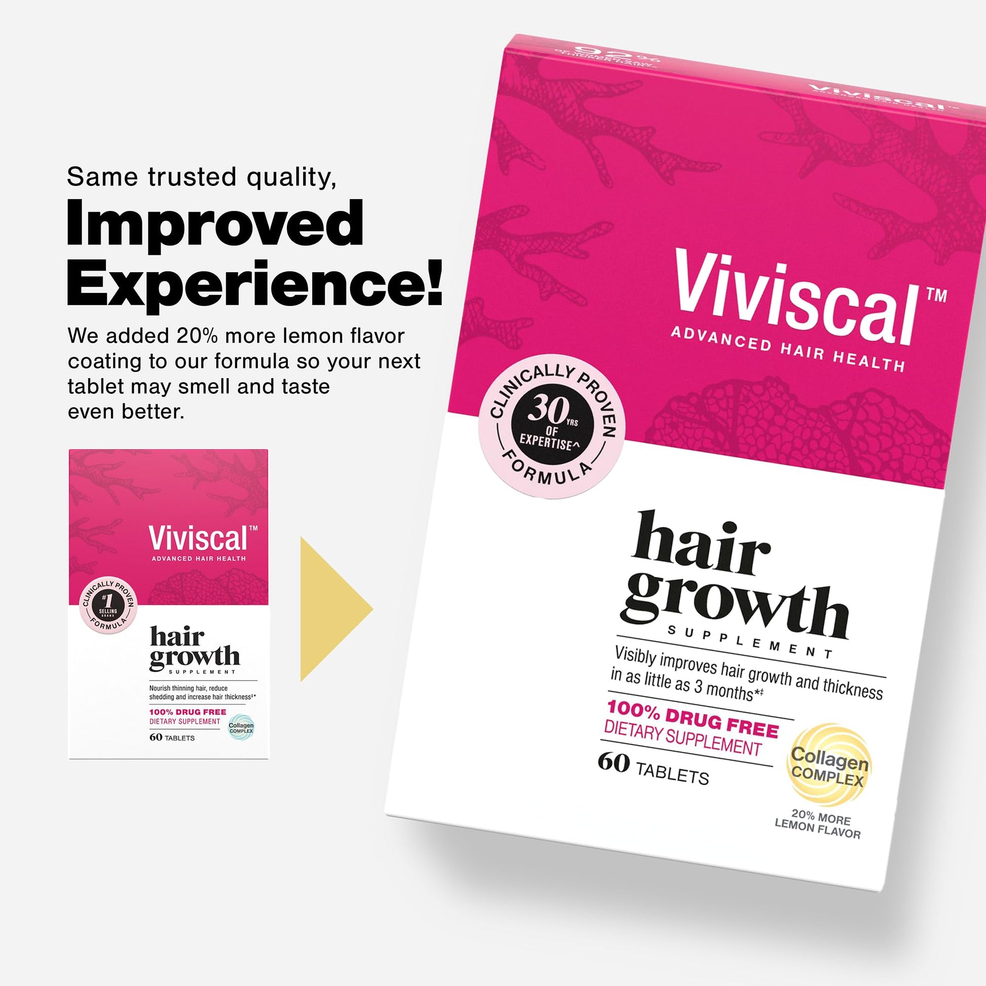 Viviscal Hair Growth Supplements For Women For Thicker, Fuller Hair, Nourishes Thinning & Loss, With Proprietary Collagen Complex, - dailyvitalstore
