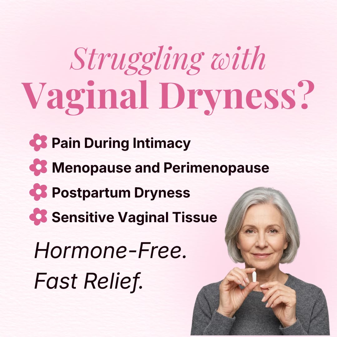 VLUSH Vaginal Moisturizer: Hormone-Free Hyaluronic Acid Suppositories for Dryness & Intimate Comfort – Clean Support for Menopause & Perimenopause (10pk) - dailyvitalstore