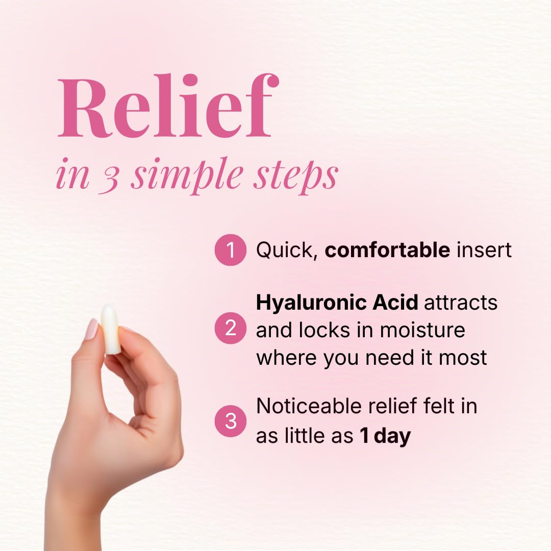 VLUSH Vaginal Moisturizer: Hormone-Free Hyaluronic Acid Suppositories for Dryness & Intimate Comfort – Clean Support for Menopause & Perimenopause (10pk) - dailyvitalstore