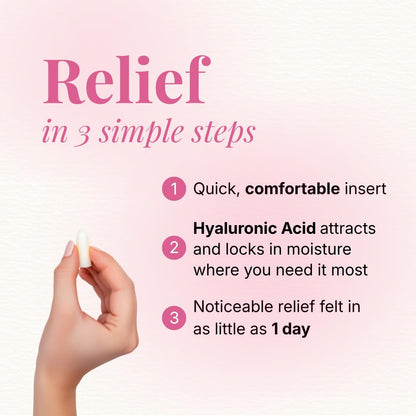 VLUSH Vaginal Moisturizer: Hormone-Free Hyaluronic Acid Suppositories for Dryness & Intimate Comfort – Clean Support for Menopause & Perimenopause (10pk) - dailyvitalstore