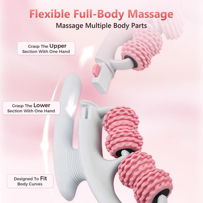 VOMLOR Cellulite Massage Roller - Lymphatic Drainage Tool for Deep Tissue Fascia Massage - Muscle Roller for Legs & Buttocks, Anti-Cellulite Massager for Body Contouring and Skin Smoothing - dailyvitalstore