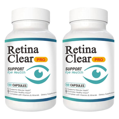 Vunexo Retina Clear Pro Eye Health Support Supplement, with Minerals and Vitamins, Lutein and Bilberry Extract Supports Visual Clarity, Eye Fatigue Relief & Focus（2PCS - dailyvitalstore