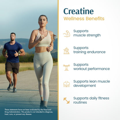 Vykee Nutrition Creatine Monohydrate Capsules 1,500 mg - Daily Creatine Supplement for Muscle Strength Training, Endurance, and Workout Performance Support - dailyvitalstore