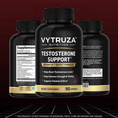 VYTRUZA Nutrition Advanced T-Boost Formula Test Support Capsules, Premium Ingredients, Energy, Strength Support Supplement for Men, 90 Capsules - dailyvitalstore