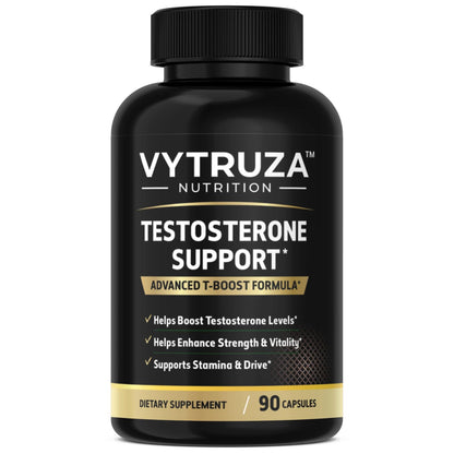 VYTRUZA Nutrition Advanced T-Boost Formula Test Support Capsules, Premium Ingredients, Energy, Strength Support Supplement for Men, 90 Capsules - dailyvitalstore
