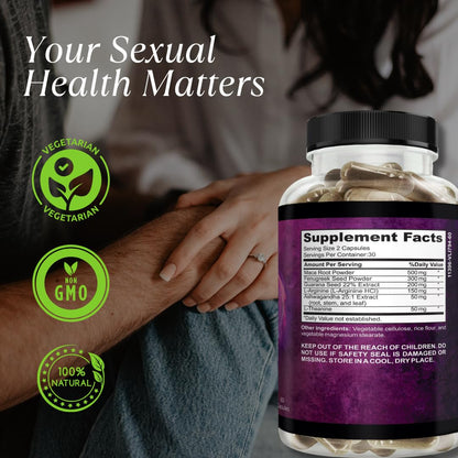 Waòm Wellness Crave – Women’s Desire Booster with Maca, Ashwagandha & L-Theanine – Natural Energy, Mood & Hormone Balance Support – 60 Vegan Capsules - dailyvitalstore