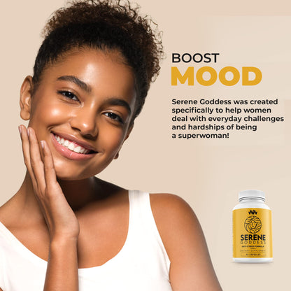 Warped Wellness Womens Supplement That Boosts Mood, Helps Relax The Mind & Body, Relieves Tension & Worries| Magnolia Bark for Female Specific Help| Serene Goddess | Vitamin Helps Boost Mood - dailyvitalstore