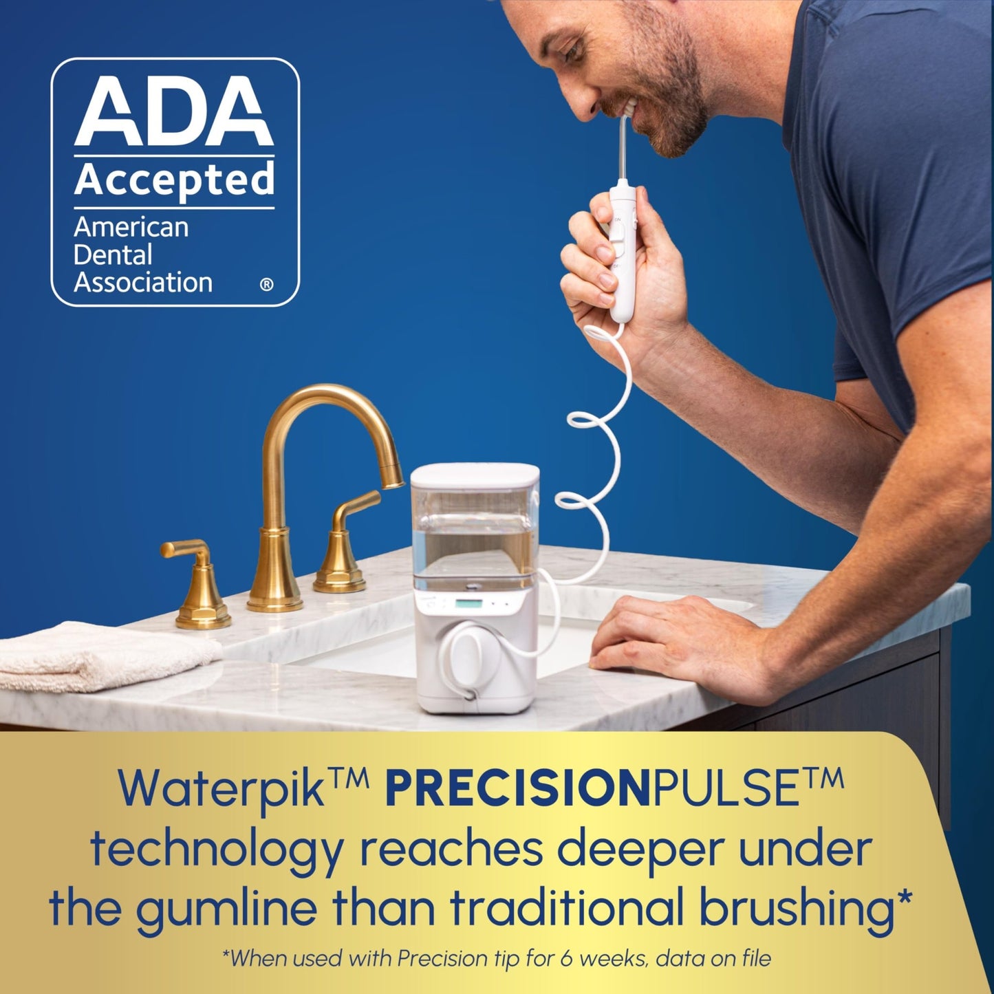 Waterpik Promax Water Flosser with SmartAdvance Mode for Daily Gum Health and Cleaning Teeth, Braces, Implants, ADA Accepted, Small Quiet Design, - dailyvitalstore