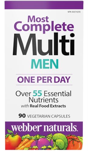 Webber Naturals Men's Most Complete Multi, 90 Vegetarian Capsules - dailyvitalstore