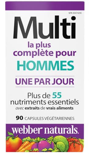 Webber Naturals Men's Most Complete Multi, 90 Vegetarian Capsules - dailyvitalstore