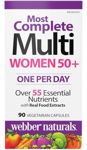 Webber Naturals Women's 50+ Most Complete Multi, 90 Vegetarian Capsules - dailyvitalstore