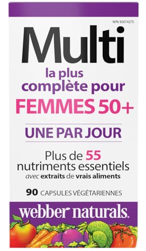 Webber Naturals Women's 50+ Most Complete Multi, 90 Vegetarian Capsules - dailyvitalstore