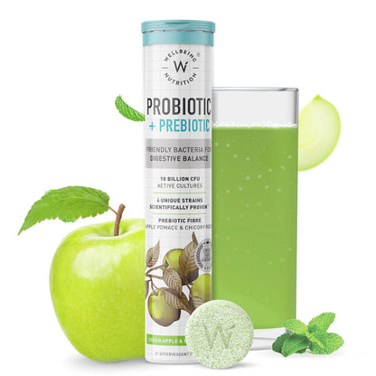 Wellbeing Nutrition Daily Probiotics + Prebiotics | Improve Metabolism, Acidity Relief, Digestion & Gut Health | 18 Billion CFU Organic Probiotics Supplement - dailyvitalstore