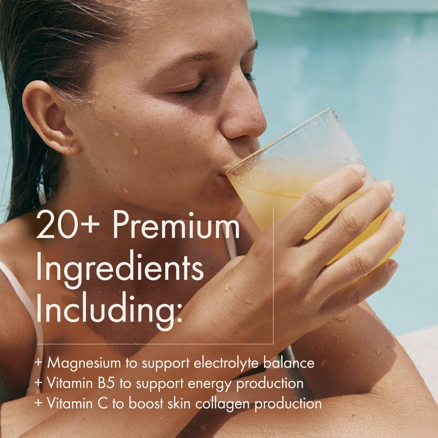 WelleCo HydroProtein Elixir, Potassium Electrolyte Powder with 15g Vegan Protein for Energy, Healthy Hair, Skin & Nails, Easy to Digest Powdered Electrolytes, Passionfruit, 9.5oz Jar - dailyvitalstore