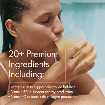 WelleCo HydroProtein Elixir, Potassium Electrolyte Powder with 15g Vegan Protein for Energy, Healthy Hair, Skin & Nails, Easy to Digest Powdered Electrolytes, Passionfruit, 9.5oz Jar - dailyvitalstore