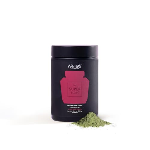 WelleCo The Super Elixir Daily Greens Powder, Probiotic Drink Mix with Whole Foods, Gluten Free, Vegan Gut Health Powder, Energy, Immunity, Healthy Skin, Hair & Nails (300g, Mixed Berry) - dailyvitalstore