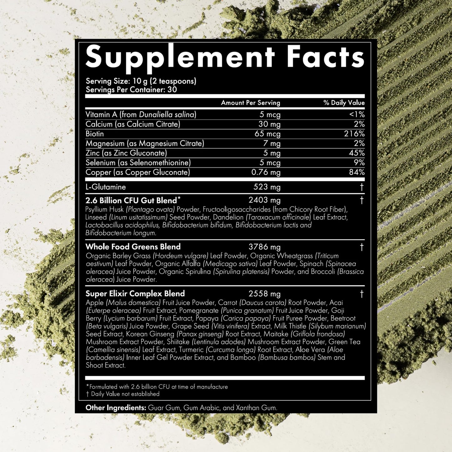 WelleCo The Super Elixir, Daily Greens Powder with Probiotics, Superfoods & Whole Foods, Unflavored Drink Mix for Gut Health, Immunity, Energy, Skin & Hair, 10.5oz Jar - dailyvitalstore