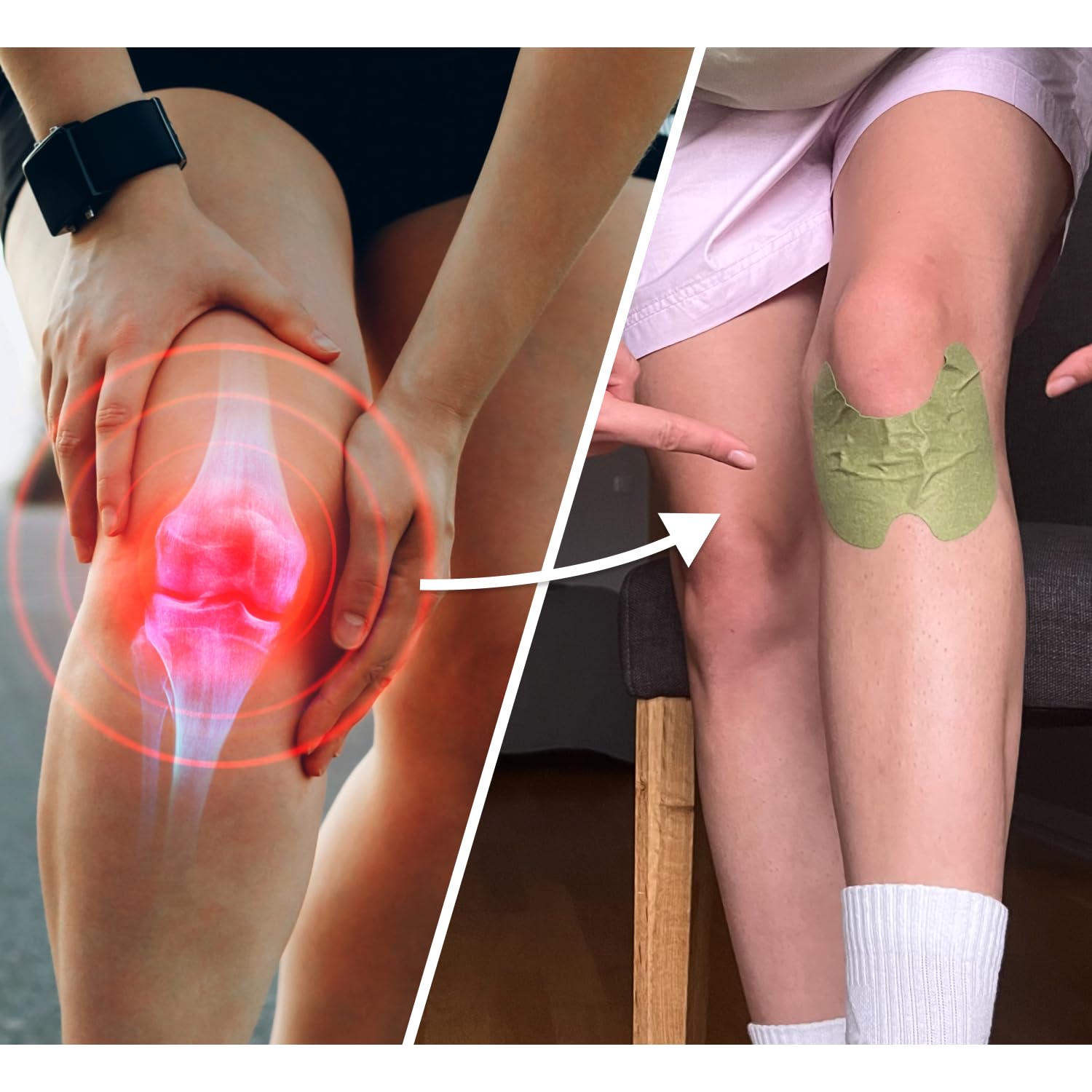 Wellnee Knee & Joint Wellness Bundle – Herbal Patches (10 pcs) & Support Capsules (90 servings) - dailyvitalstore