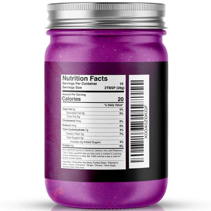 WELLNESS LABSRX Irish Sea Moss Gel Raw - Wildcrafted Superfood Seamoss Gel - Elderberry Flavor, Vitamin and Mineral-Rich from Pristine Caribbean Waters, Immune and Digestive Health Support - 10 oz. - dailyvitalstore