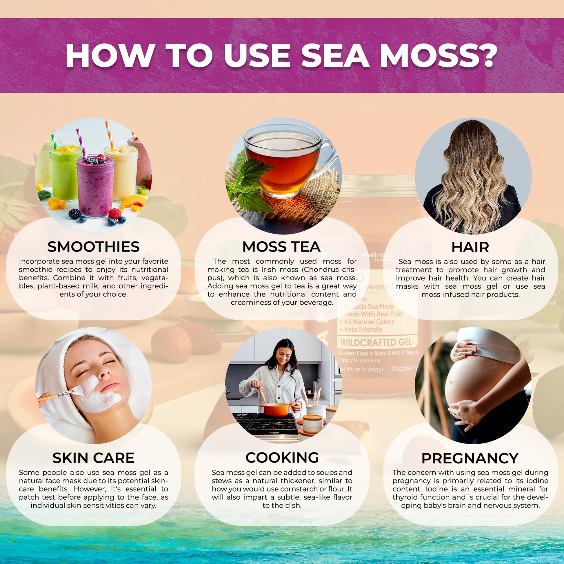 WELLNESS LABSRX Irish Sea Moss Gel Raw - Wildcrafted Superfood Seamoss Gel - Elderberry Flavor, Vitamin and Mineral-Rich from Pristine Caribbean Waters, Immune and Digestive Health Support - 10 oz. - dailyvitalstore