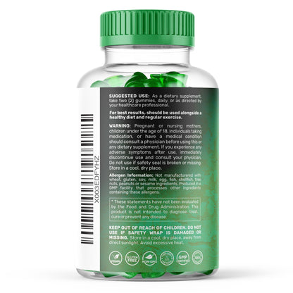 WELLNESS LABSRX Sea Moss Gummies, 3200mg Irish Sea Moss Mixed Berry Flavor with Maximum Potency Bladderwrack and Burdock Root - Supports Skin, Energy and Immunity - 90 Count - dailyvitalstore