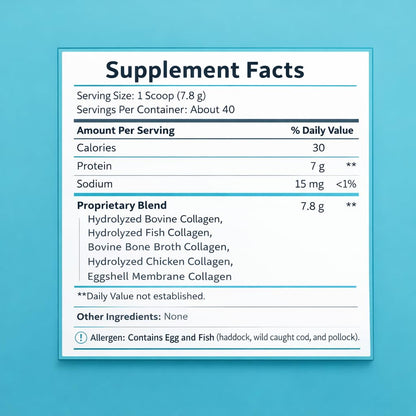 WellPath Multi Collagen Peptides Powder for Women | Renew Multi Collagen Protein for Hair, Nails, Skin | Hydrolyzed Bovine, Marine, & Chicken Sources | Types I, II, III, V, X | 11 oz | 40 Servings - dailyvitalstore