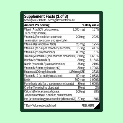 WellWithAll Women’s Multivitamin | Daily Supplement with Essential Vitamins, Minerals & Iron | Supports Immunity, Heart Health, Bone Health, Energy & Mood | Major Allergen - Free | 60 Tablets - dailyvitalstore