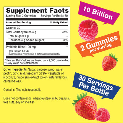 WellYeah Probiotics for Women Gummies - 10 Billion CFU - for Digestive Support, Gut Health, and Feminine Health Support - Natural Sourced Flavors - Vegan - dailyvitalstore