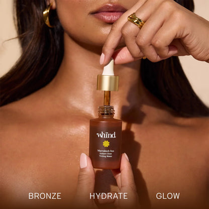 WHIND Marrakech Sun Tinting Water – Lightweight Self-Tanning Drops with Hyaluronic Acid & Glycerin for a Buildable Natural Glow – 30ml - dailyvitalstore