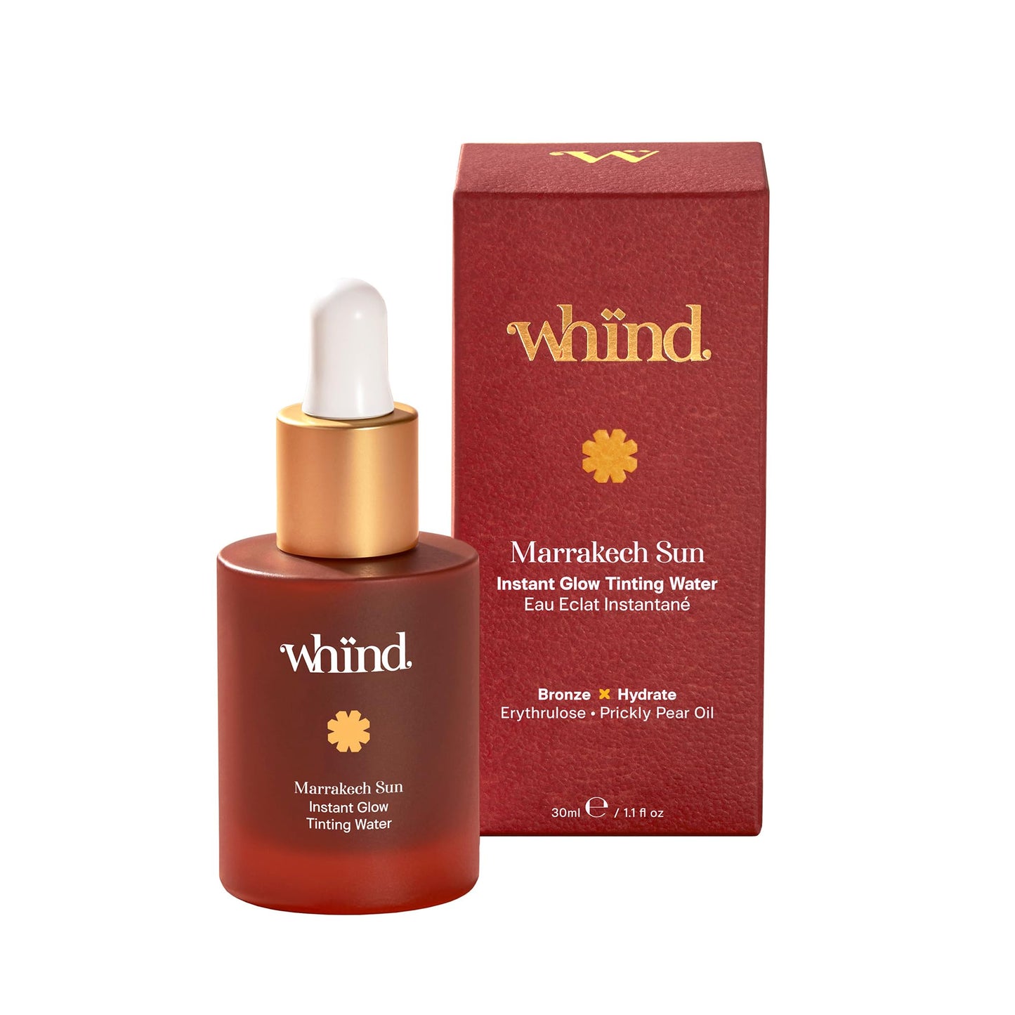 WHIND Marrakech Sun Tinting Water – Lightweight Self-Tanning Drops with Hyaluronic Acid & Glycerin for a Buildable Natural Glow – 30ml - dailyvitalstore