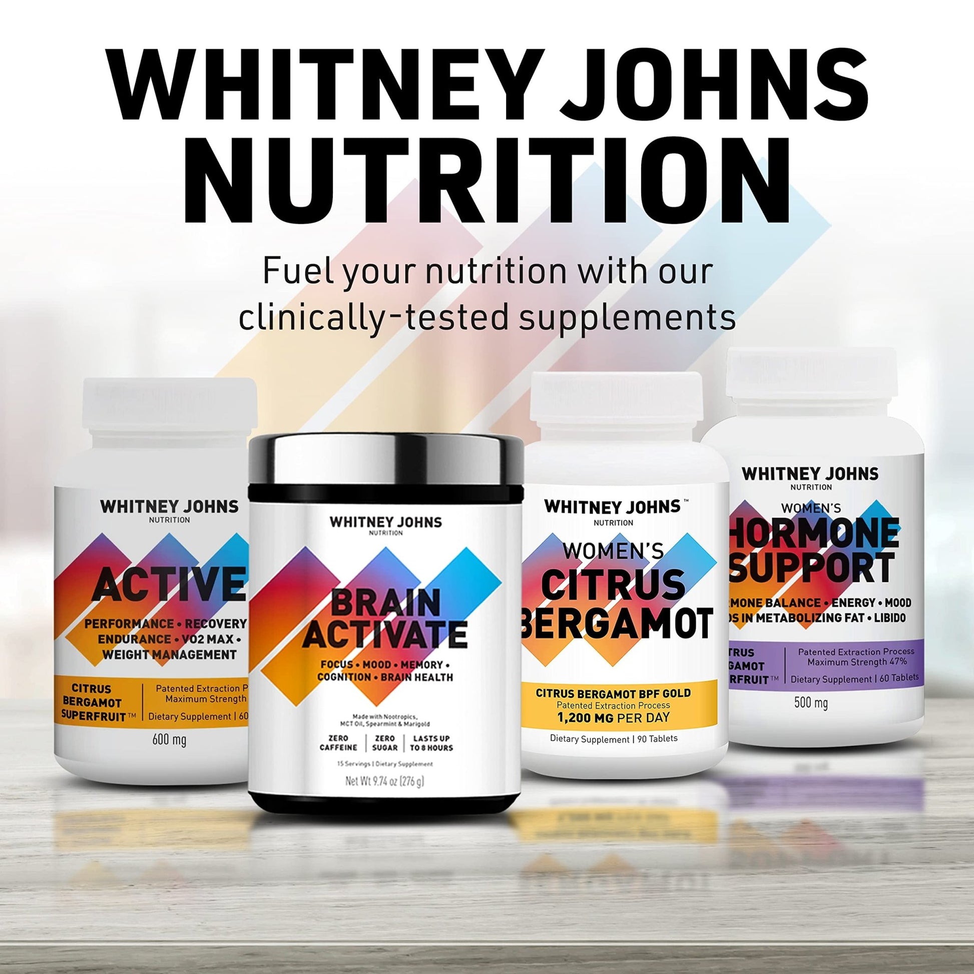 Whitney Johns Citrus Bergamot for Women, Clinically Tested Bergamot Supplement Specifically Formulated for Womens Health and Wellness, Antioxidant, 1200mg, 90 Tablets - dailyvitalstore