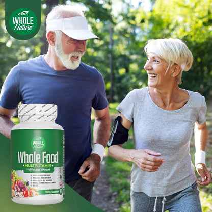 Whole Nature Whole Food Multivitamin for Men and Women Complete Daily Superfood Vitamins Plus Minerals Digestive Enzymes - dailyvitalstore