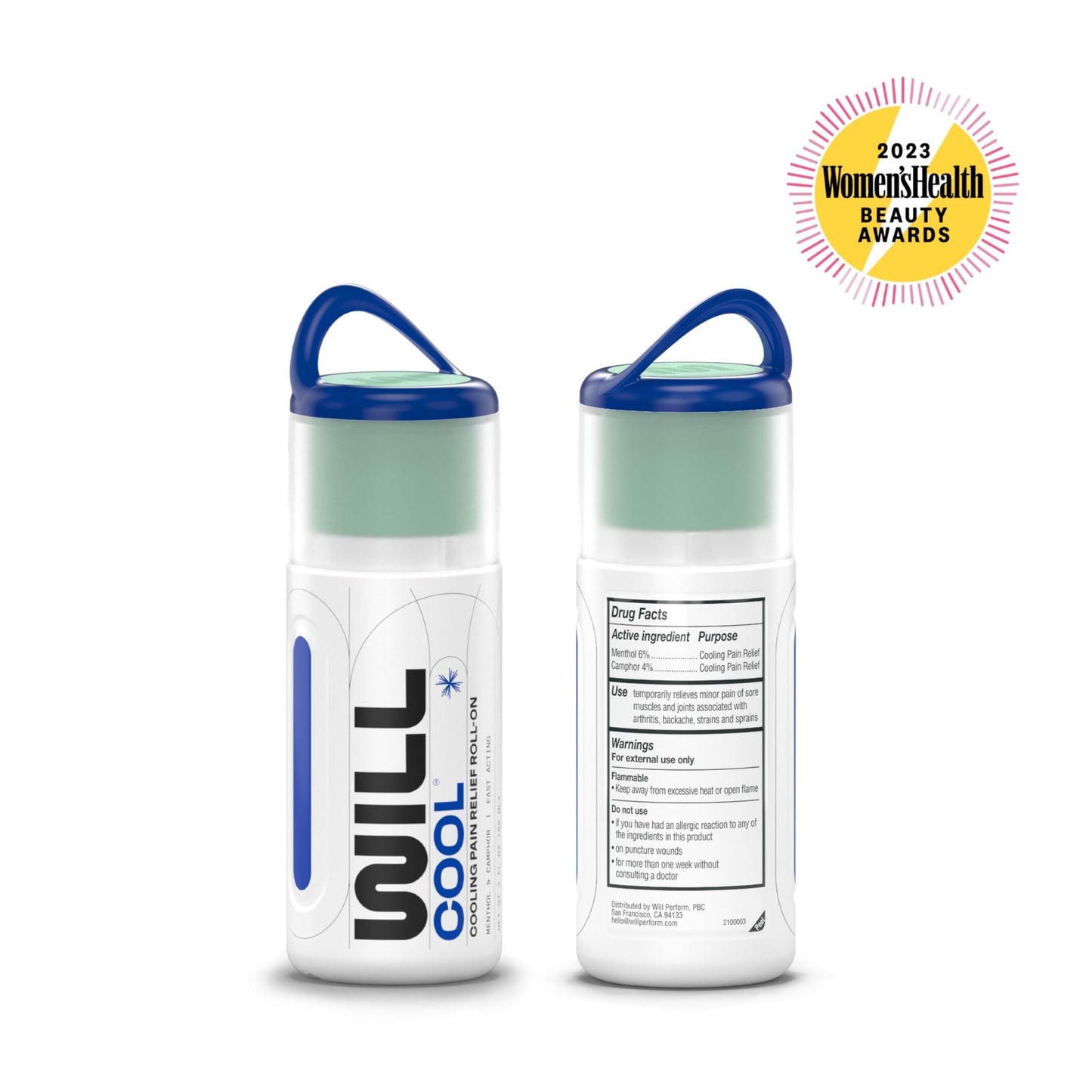 WILL PERFORM Menthol & Camphor Cooling Pain Relief for Muscle Recovery I Stop Pain Fast with ICY Relief for Joint & Muscle Therapy I Ice Bath On-The-Go, 3oz| HSA FSA Eligible - dailyvitalstore