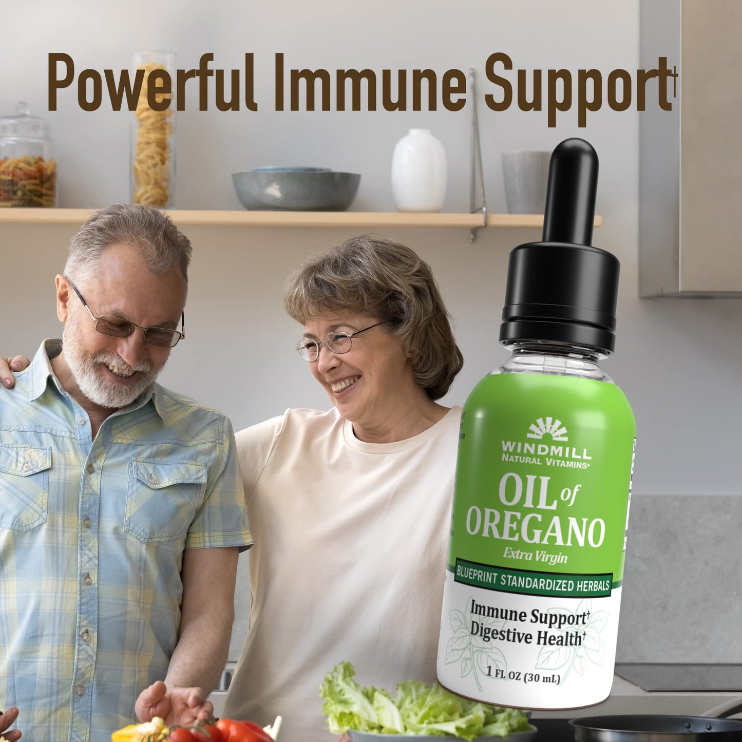 Windmill Natural Vitamins Oil of Oregano, Herbal Blend for Immune Support, Supports Digestive Health, 1 fl oz, 448 Servings - dailyvitalstore