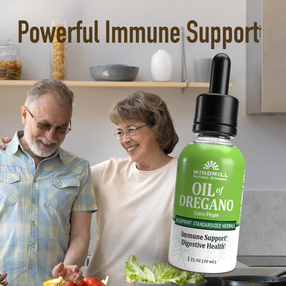 Windmill Natural Vitamins Oil of Oregano, Herbal Blend for Immune Support, Supports Digestive Health, 1 fl oz, 448 Servings - dailyvitalstore